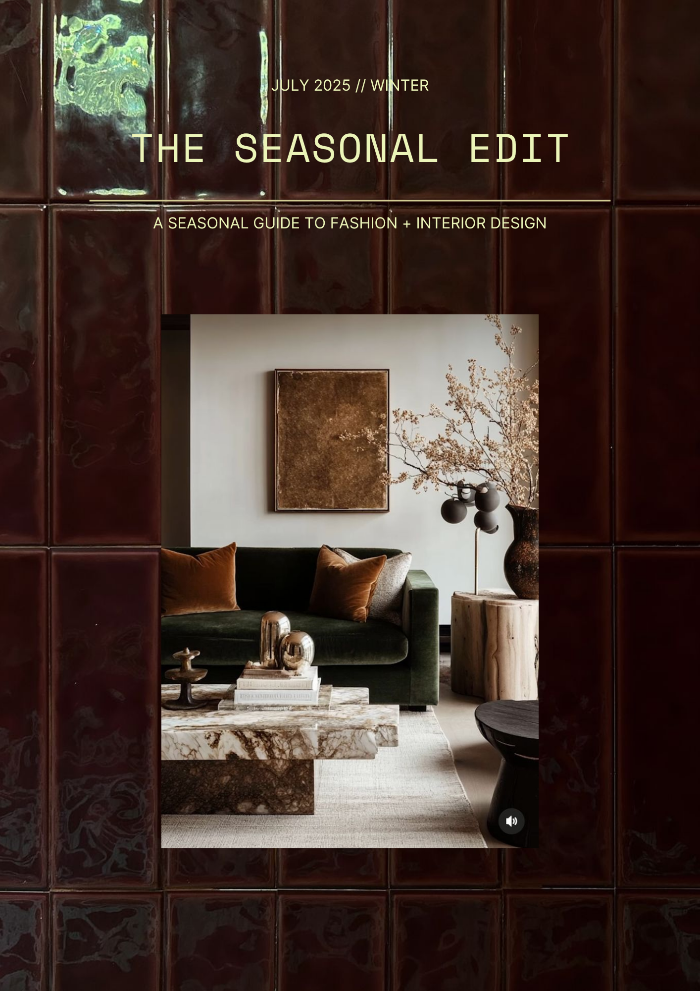 The Seasonal Edit Magazine Issue #02 - Winter PRE ORDER